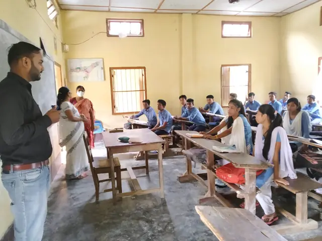 Students in a classroom session with their instructor